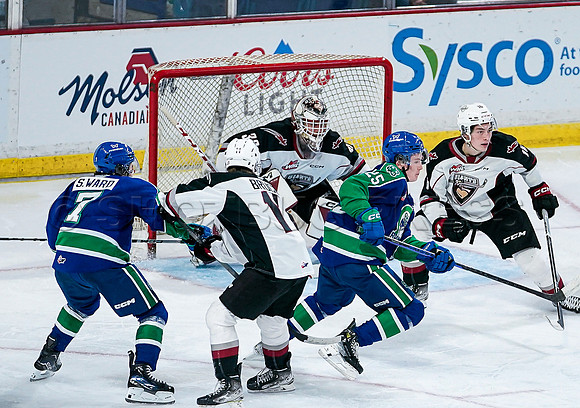 Wes Shaw Swift Current Bronco's at Vancouver Giants  20231013 -86453