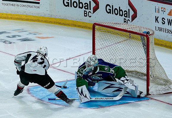 Wes Shaw Swift Current Bronco's at Vancouver Giants  20231013 -86465