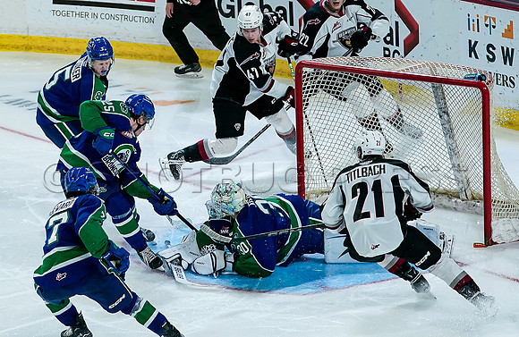 Wes Shaw Swift Current Bronco's at Vancouver Giants  20231013 -86479