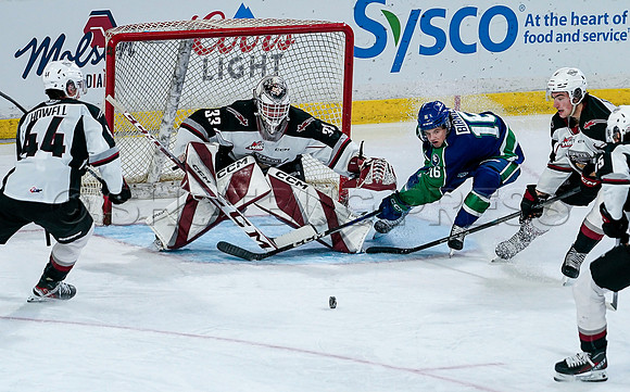 Wes Shaw Swift Current Bronco's at Vancouver Giants  20231013 -86587