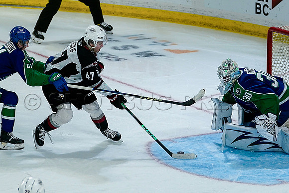Wes Shaw Swift Current Bronco's at Vancouver Giants  20231013 -86703
