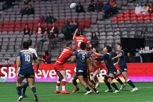 Sunday April 17, 2022, Highlights of the Canada Sevens Rugby at BC Place