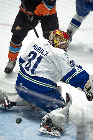 Abbotsford Canucks defeat San Diego Gulls 4-2 on Sunday, Jan 23, 2022 at Abbotsford Centre.