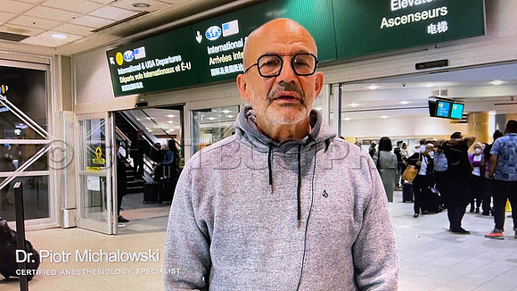 June 3, 2022 Dr. Piotr Michalowski Interview after arriving at YVR from Ukraine