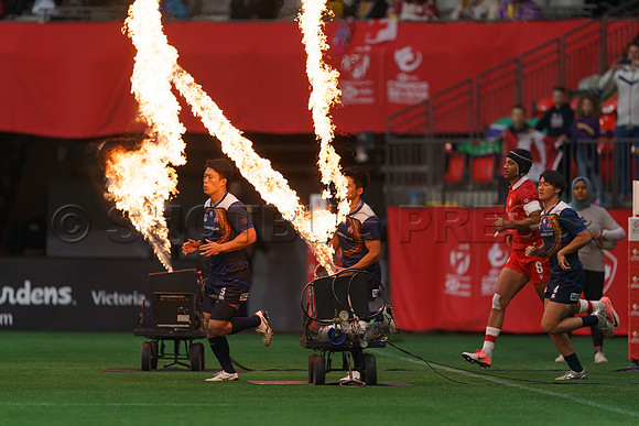 Sunday April 17, 2022, Highlights of the Canada Sevens Rugby at BC Place