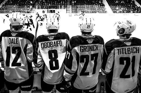 Victoria Royals take the Vancouver Giants 3-2 at Langley Event Centre, in Langley, BC, Canada, October 27, 2023.