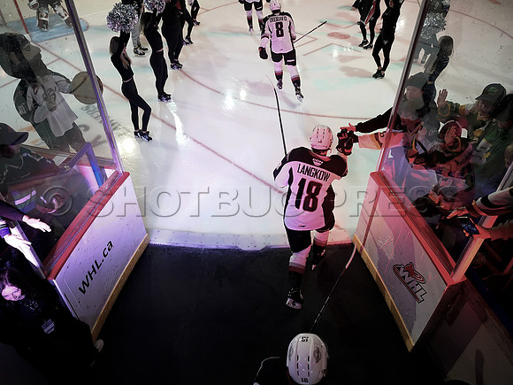 Victoria Royals take the Vancouver Giants 3-2 at Langley Event Centre, in Langley, BC, Canada, October 27, 2023.