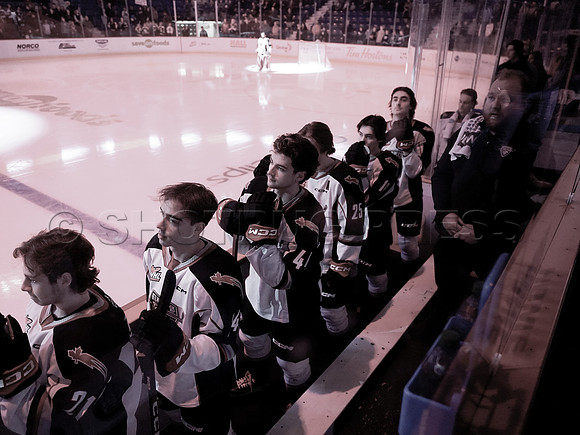 Victoria Royals take the Vancouver Giants 3-2 at Langley Event Centre, in Langley, BC, Canada, October 27, 2023.