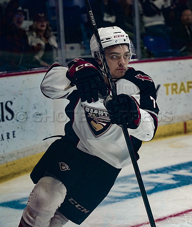 Victoria Royals take the Vancouver Giants 3-2 at Langley Event Centre, in Langley, BC, Canada, October 27, 2023.