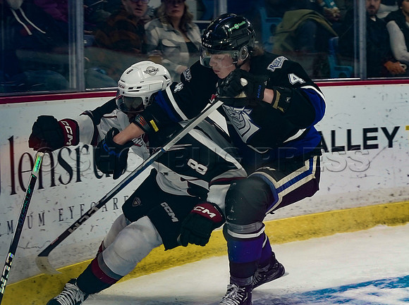 Victoria Royals take the Vancouver Giants 3-2 at Langley Event Centre, in Langley, BC, Canada, October 27, 2023.
