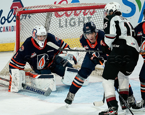 SB-Wes Shaw Kamloops Blazers fall to the Vancouver Giants 4-3  20231029 -96018