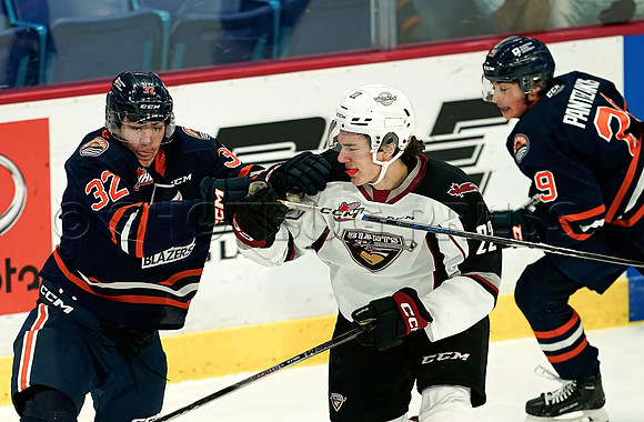 SB-Wes Shaw Kamloops Blazers fall to the Vancouver Giants 4-3  20231029 -93867