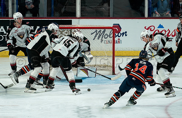 SB-Wes Shaw Kamloops Blazers fall to the Vancouver Giants 4-3  20231029 -94167