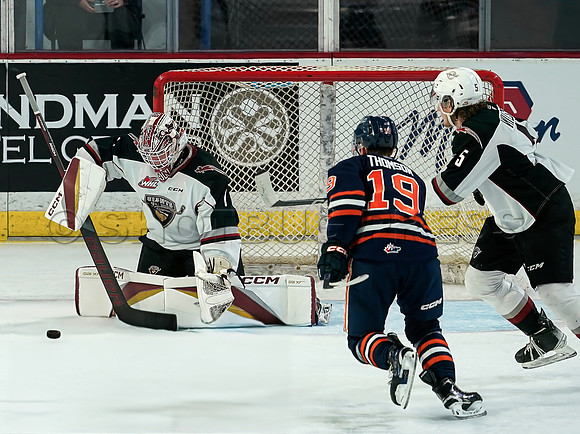 SB-Wes Shaw Kamloops Blazers fall to the Vancouver Giants 4-3  20231029 -94490