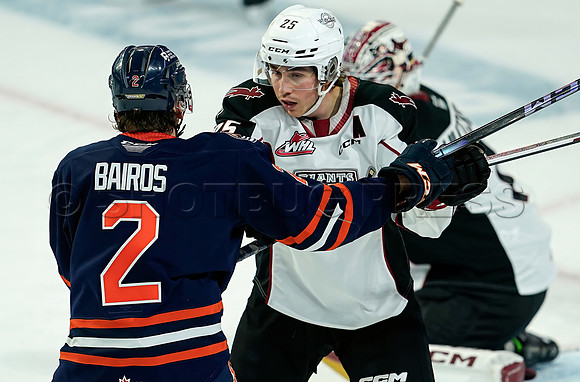SB-Wes Shaw Kamloops Blazers fall to the Vancouver Giants 4-3  20231029 -94593