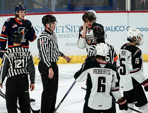 SB-Wes Shaw Kamloops Blazers fall to the Vancouver Giants 4-3  20231029 -95297