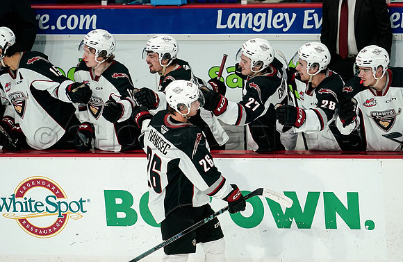 SB-Wes Shaw Kamloops Blazers fall to the Vancouver Giants 4-3  20231029 -95211