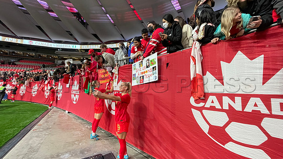 Fri, Apr 8, 2022 Canadian National Womens soccer team defeats Nigeria 2-0