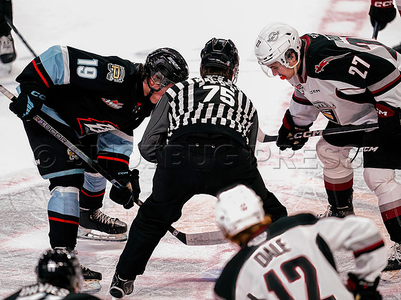 Portland Winterhawks at Vancouver Giants at Langley Event Centre, in Langley, BC, Canada, November 10, 2023.