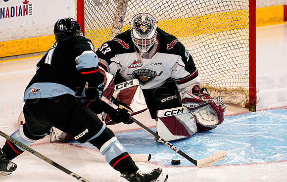 Portland Winterhawks at Vancouver Giants at Langley Event Centre, in Langley, BC, Canada, November 10, 2023.
