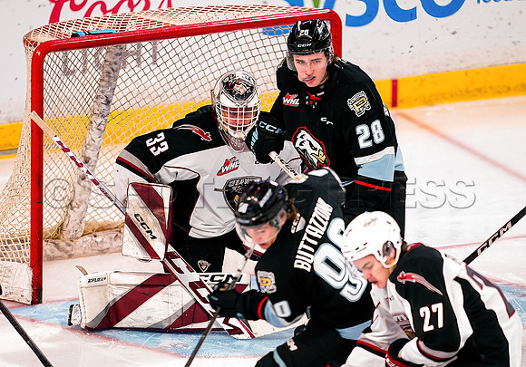 Portland Winterhawks at Vancouver Giants at Langley Event Centre, in Langley, BC, Canada, November 10, 2023.