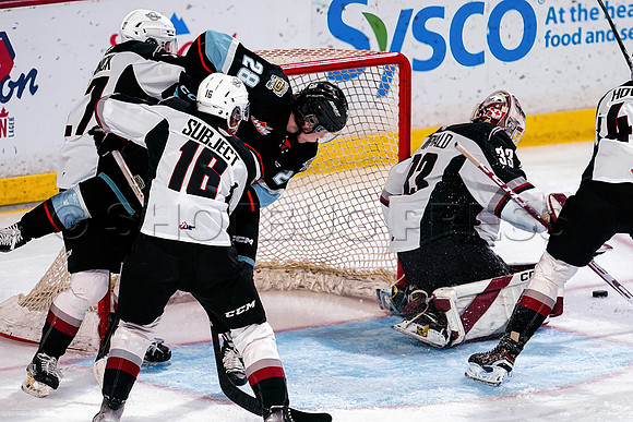 Portland Winterhawks at Vancouver Giants at Langley Event Centre, in Langley, BC, Canada, November 10, 2023.