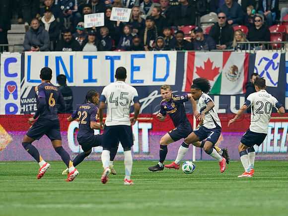 March 2, 2025 LA FC fall to the Vancouver Whitecaps FC 2-1 at BC Place in Vancouver, BC,
