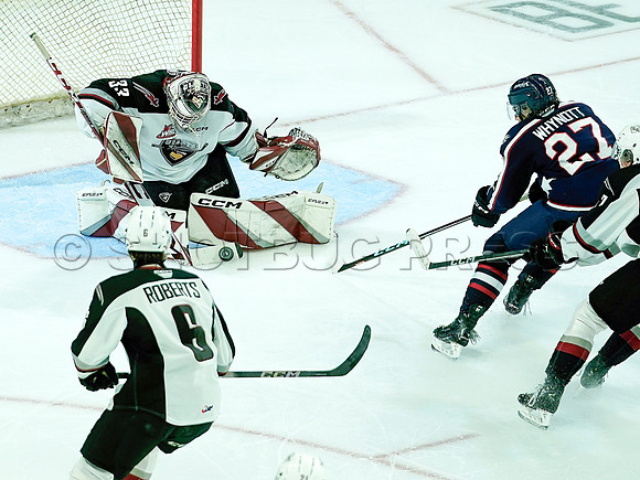 SBP-Wes Shaw Vancouver Giants fall to the Tri City Americans  20231125 -108190