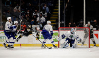Abbotsford Canucks take a 3-2 seasons opener win in overtime over Henderson Silver Knights in Abbotsford, Friday, October 23, 2021