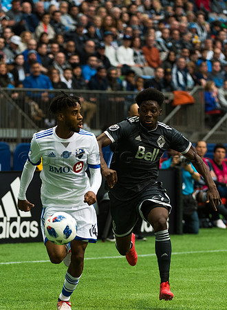March 4/2018 Vancouver Whitecaps win 2018 season opener at BC Place Stadium in Vancouver against the Montreal Impact 2 to 1.