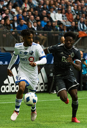 March 4/2018 Vancouver Whitecaps win 2018 season opener at BC Place Stadium in Vancouver against the Montreal Impact 2 to 1.