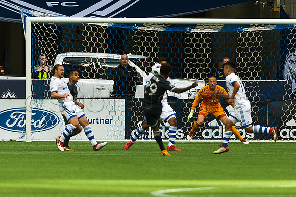 March 4/2018 Vancouver Whitecaps win 2018 season opener at BC Place Stadium in Vancouver against the Montreal Impact 2 to 1.