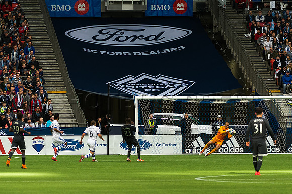 March 4/2018 Vancouver Whitecaps win 2018 season opener at BC Place Stadium in Vancouver against the Montreal Impact 2 to 1.