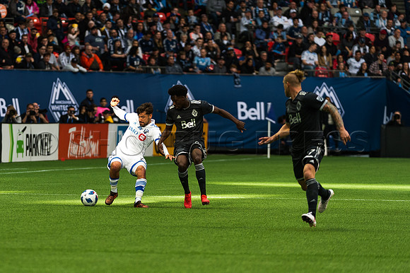 March 4/2018 Vancouver Whitecaps win 2018 season opener at BC Place Stadium in Vancouver against the Montreal Impact 2 to 1.