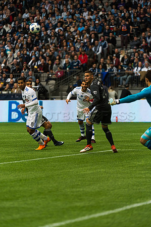 March 4/2018 Vancouver Whitecaps win 2018 season opener at BC Place Stadium in Vancouver against the Montreal Impact 2 to 1.