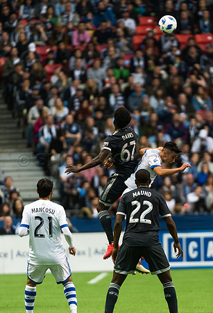 March 4/2018 Vancouver Whitecaps win 2018 season opener at BC Place Stadium in Vancouver against the Montreal Impact 2 to 1.