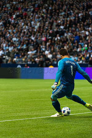 March 4/2018 Vancouver Whitecaps win 2018 season opener at BC Place Stadium in Vancouver against the Montreal Impact 2 to 1.
