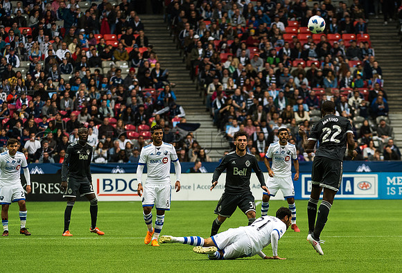 March 4/2018 Vancouver Whitecaps win 2018 season opener at BC Place Stadium in Vancouver against the Montreal Impact 2 to 1.