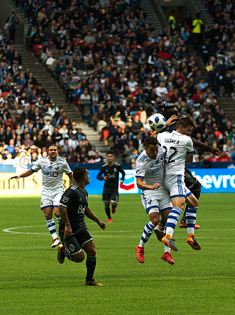 March 4/2018 Vancouver Whitecaps win 2018 season opener at BC Place Stadium in Vancouver against the Montreal Impact 2 to 1.