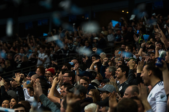 March 4/2018 Vancouver Whitecaps win 2018 season opener at BC Place Stadium in Vancouver against the Montreal Impact 2 to 1.