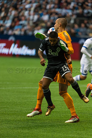 March 4/2018 Vancouver Whitecaps win 2018 season opener at BC Place Stadium in Vancouver against the Montreal Impact 2 to 1.