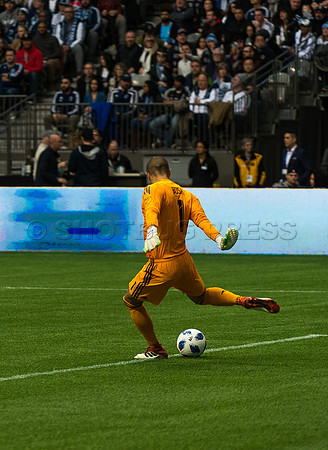 March 4/2018 Vancouver Whitecaps win 2018 season opener at BC Place Stadium in Vancouver against the Montreal Impact 2 to 1.
