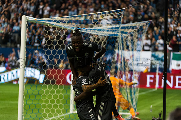 March 4/2018 Vancouver Whitecaps win 2018 season opener at BC Place Stadium in Vancouver against the Montreal Impact 2 to 1.
