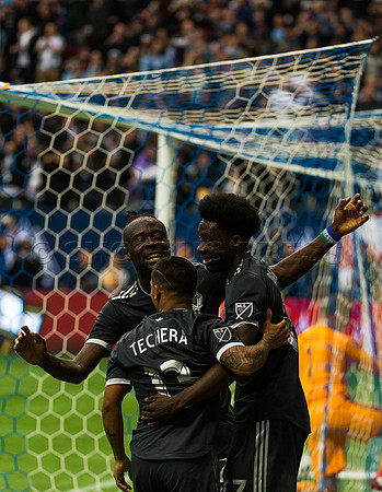 March 4/2018 Vancouver Whitecaps win 2018 season opener at BC Place Stadium in Vancouver against the Montreal Impact 2 to 1.