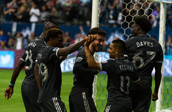 March 4/2018 Vancouver Whitecaps win 2018 season opener at BC Place Stadium in Vancouver against the Montreal Impact 2 to 1.