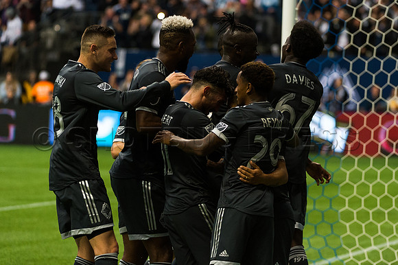March 4/2018 Vancouver Whitecaps win 2018 season opener at BC Place Stadium in Vancouver against the Montreal Impact 2 to 1.