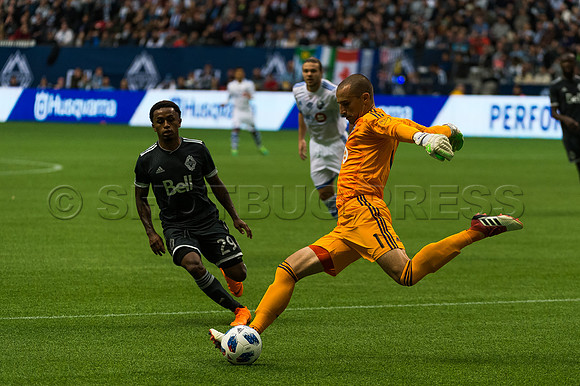 March 4/2018 Vancouver Whitecaps win 2018 season opener at BC Place Stadium in Vancouver against the Montreal Impact 2 to 1.