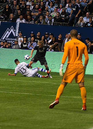 March 4/2018 Vancouver Whitecaps win 2018 season opener at BC Place Stadium in Vancouver against the Montreal Impact 2 to 1.