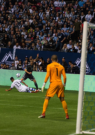 March 4/2018 Vancouver Whitecaps win 2018 season opener at BC Place Stadium in Vancouver against the Montreal Impact 2 to 1.