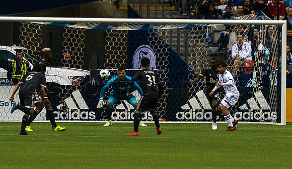 March 4/2018 Vancouver Whitecaps win 2018 season opener at BC Place Stadium in Vancouver against the Montreal Impact 2 to 1.